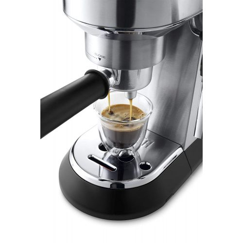 드롱기 DeLonghi Delonghi EC685.M DEDICA 15-Bar Pump Espresso Machine Coffee Maker, Stainless Steel, 220 Volts (Not for USA - European Cord)