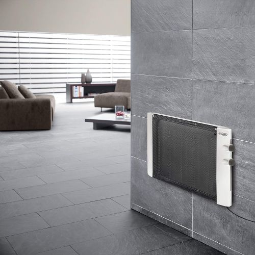 드롱기 DeLonghi Mica Panel Heater, Rooms up to 250 sq. ft, White