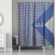 Delta Delta Delta Shower Curtain in BlueGreyGold