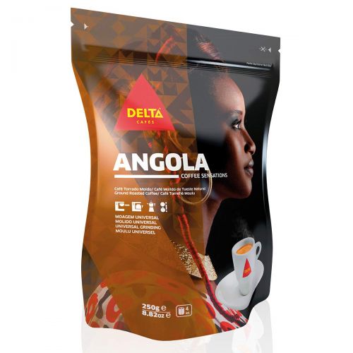 Delta Ground Roasted Coffee from ANGOLA for Espresso Machine or Bag 250g