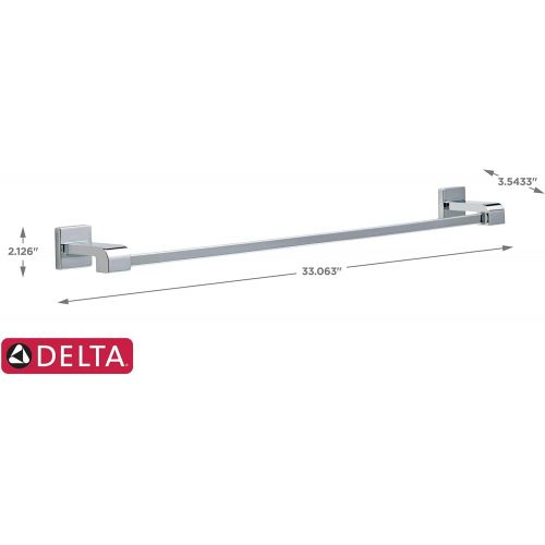  Delta Faucet 77530 Ara Towel Bar Rack, 30 inch, Chrome, 30 In