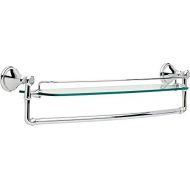 Delta Faucet 79711 Cassidy 24 Glass Shelf with Towel Rack, Polished Chrome