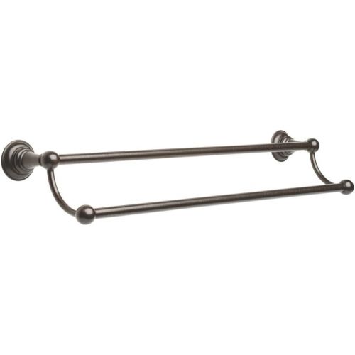  Delta Faucet 134440, Bathroom Accessories, Providence 24 in. Double Towel Rack, Spotshield Venetian Bronze