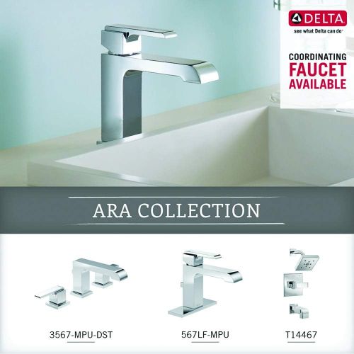  Delta Faucet 77550 Ara Toilet Paper Holder, Single Post, Chrome