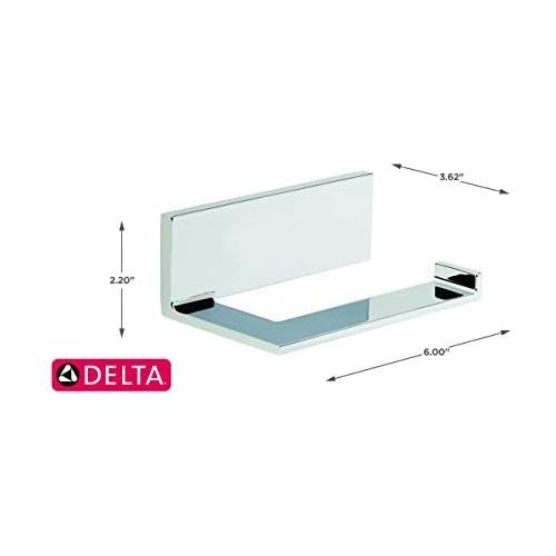  Delta Faucet 77750 Vero Toilet Paper Holder, 3.63 x 6.00 x 2.21 inches, Polished Chrome