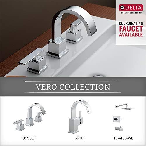  Delta Faucet 77750 Vero Toilet Paper Holder, 3.63 x 6.00 x 2.21 inches, Polished Chrome