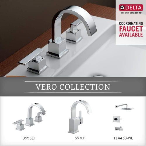  Delta Faucet 77750 Vero Toilet Paper Holder, 3.63 x 6.00 x 2.21 inches, Polished Chrome