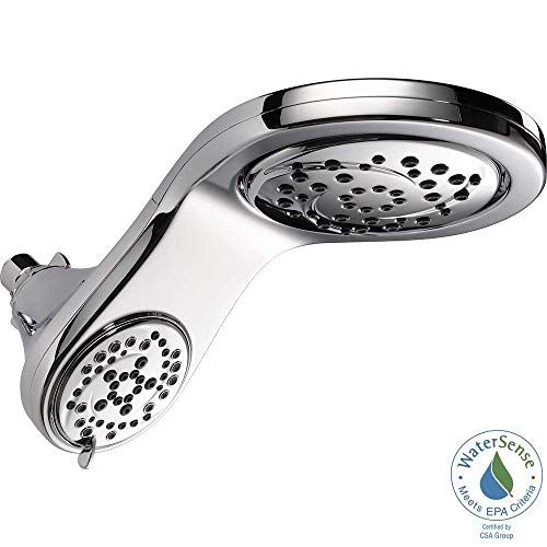  Delta 75599 Hydrorain 5-Spray 6 Two-in-One Showerhead in Chrome