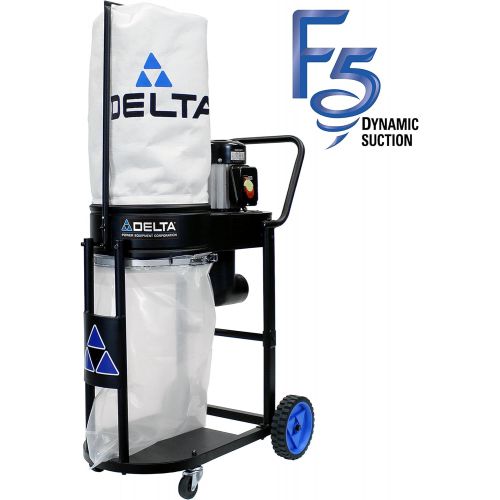  Delta Power Equipment 50-723T2 1 hp Dust Collector, Black