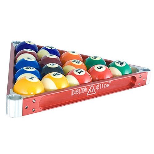  Delta-13 Elite Metal Pool Ball Rack - Red