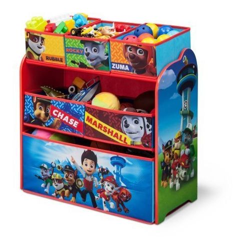  Delta Children Paw Patrol Multi-Bin Three Shelves of Storage Space Organizer