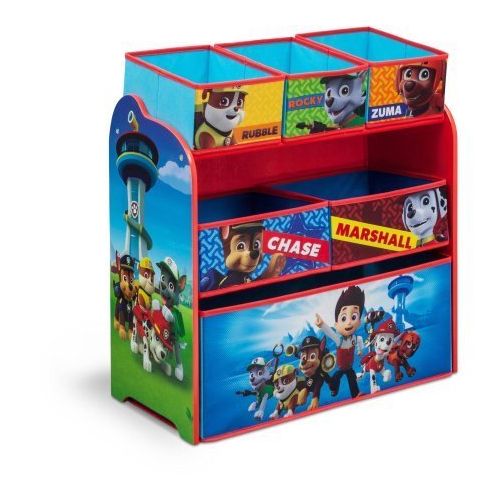  Delta Children Paw Patrol Multi-Bin Three Shelves of Storage Space Organizer