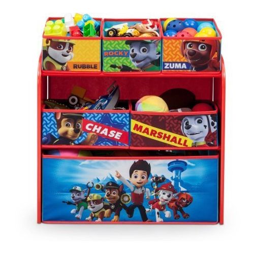  Delta Children Paw Patrol Multi-Bin Three Shelves of Storage Space Organizer