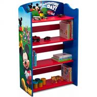 Delta Children Disney Mickey Mouse Kids Adorable Corner Adjustable Bookshelf Organizer