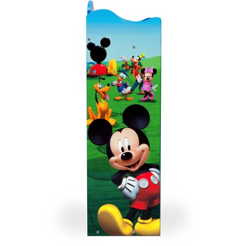  Delta Children Disney Mickey Mouse Kids Adorable Corner Adjustable Bookshelf Organizer