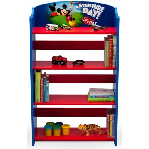  Delta Children Disney Mickey Mouse Kids Adorable Corner Adjustable Bookshelf Organizer