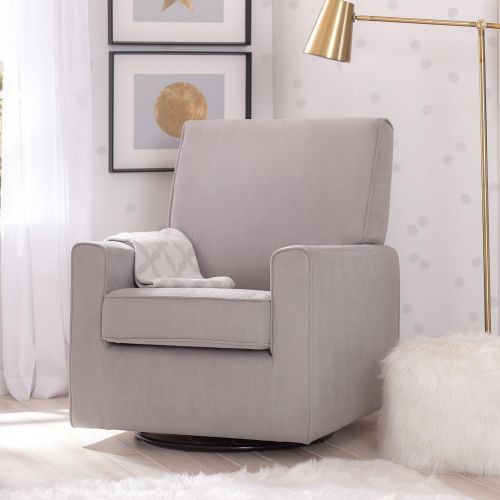  Delta Children Ava Nursery Glider Swivel Rocker Chair, Dove Grey