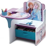 Chair Desk with Storage Bin, Disney Frozen II Cup Holders|Arm Rest, Engineered Wood