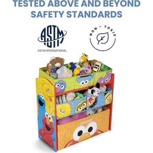  Sesame Street 6 Bin Design and Store Toy Organizer by Delta Children