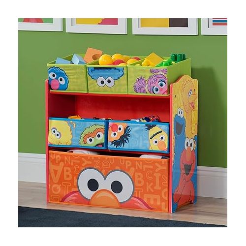  Sesame Street 6 Bin Design and Store Toy Organizer by Delta Children