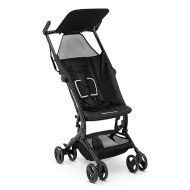 The Clutch Stroller by Delta Children - Lightweight Compact Folding Stroller - Fits Airplane Overhead Storage - Black