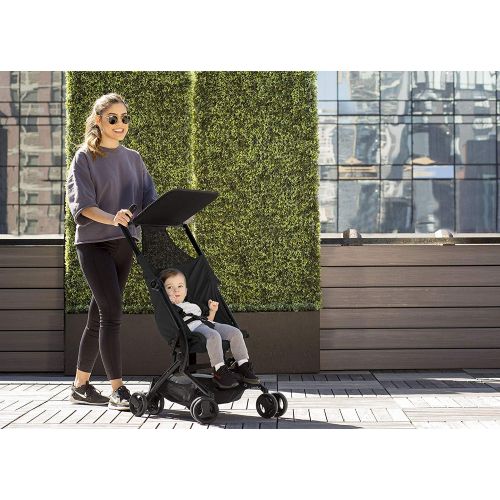  The Clutch Stroller by Delta Children - Lightweight Compact Folding Stroller - Includes Travel Bag - Fits Airplane Overhead Storage - Black