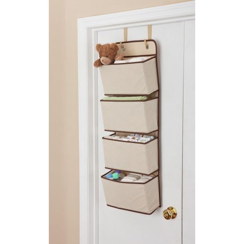  Delta Children 4 Pocket Over The Door Hanging Organizer, Grey