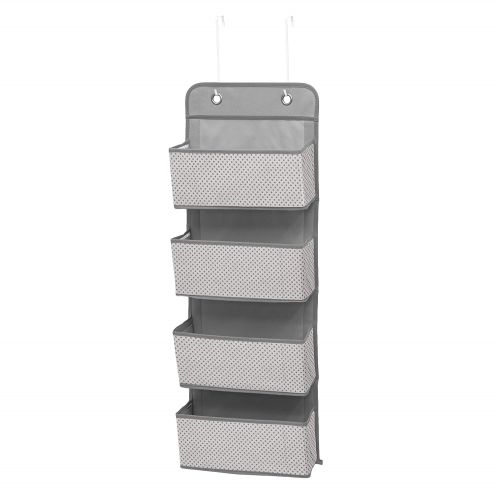  Delta Children 4 Pocket Over The Door Hanging Organizer, Grey