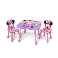 Delta Children Kids Table and Chair Set (2 Chairs Included), Disney Minnie Mouse