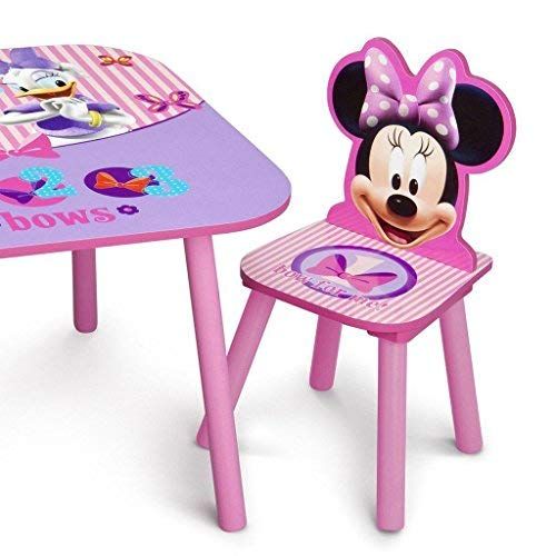  Delta Children Kids Table and Chair Set (2 Chairs Included), Disney Minnie Mouse