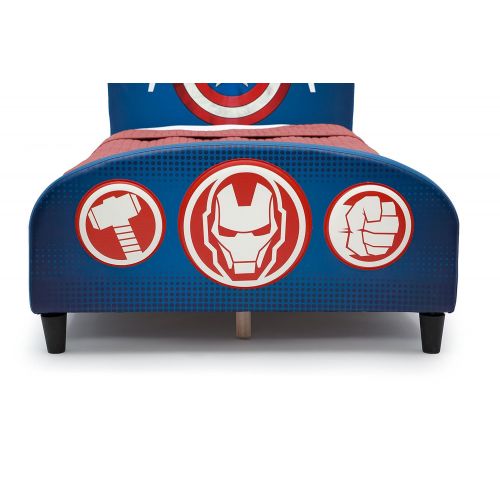  Delta Children Upholstered Twin Bed, Marvel Avengers