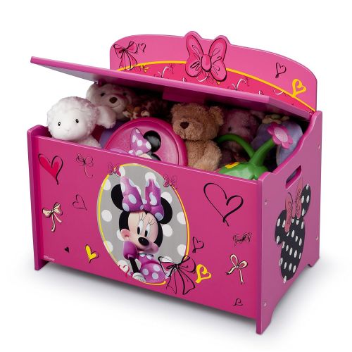  Delta Children Deluxe Toy Box, Disney Minnie Mouse