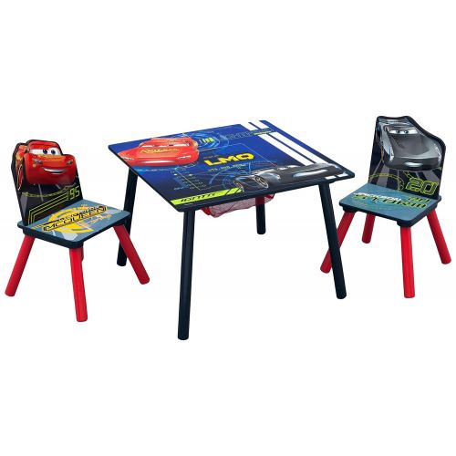  Delta Children Kids Chair Set and Table (2 Chairs Included), Disney/Pixar Cars