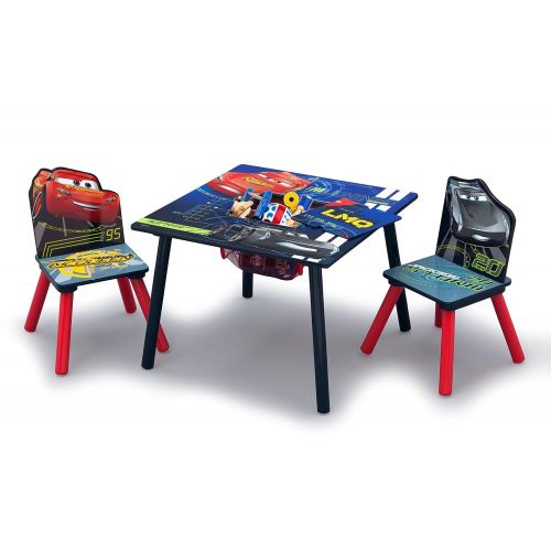  Delta Children Kids Chair Set and Table (2 Chairs Included), Disney/Pixar Cars