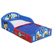 Delta Children Disney Mickey Mouse Deluxe Toddler Bed with Attached Guardrails