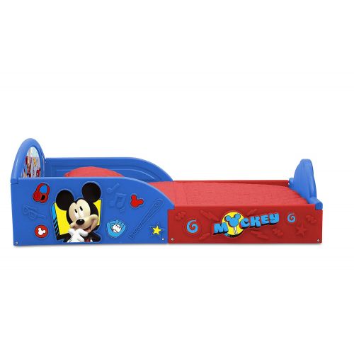  Delta Children Disney Mickey Mouse Deluxe Toddler Bed with Attached Guardrails