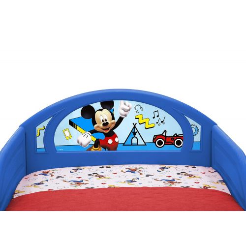  Delta Children Disney Mickey Mouse Deluxe Toddler Bed with Attached Guardrails