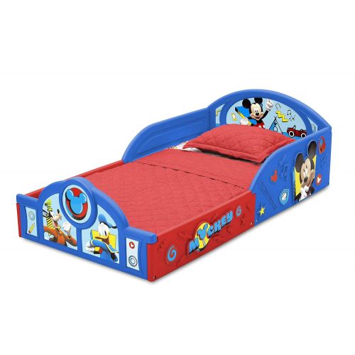  Delta Children Disney Mickey Mouse Deluxe Toddler Bed with Attached Guardrails