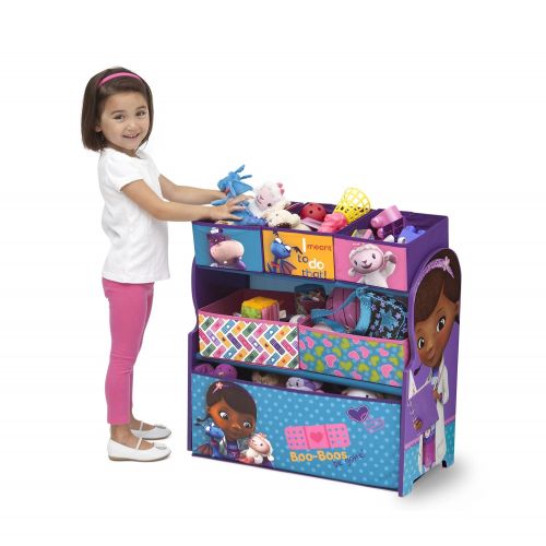  Delta Children Multi-Bin Toy Organizer, Disney Junior Doc McStuffins