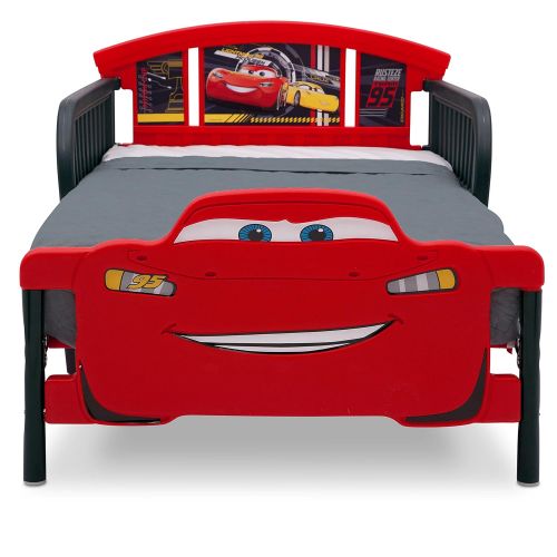  Delta Children 3D-Footboard Toddler Bed, Disney/Pixar Cars 3