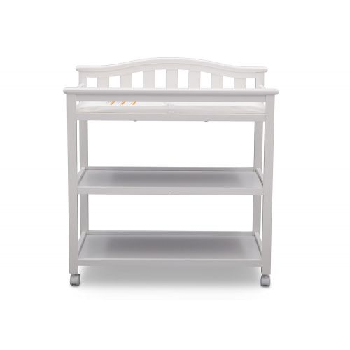  Delta Children Bell Top Changing Table with Casters, Grey