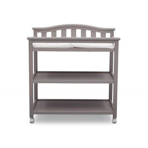  Delta Children Bell Top Changing Table with Casters, Grey