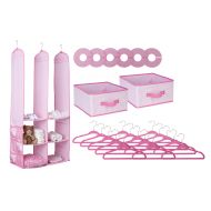 Delta Children Nursery Closet Organizer, Pink, 24 Piece