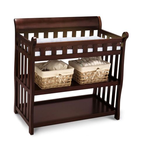  [아마존베스트]Delta Children Eclipse Changing Table, Black Cherry