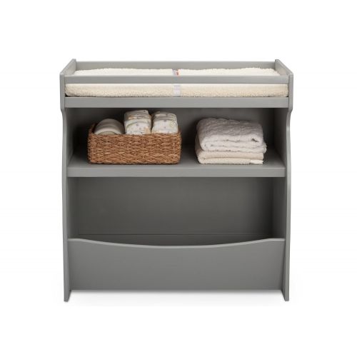  [아마존베스트]Delta Children 2-in-1 Changing Table and Storage Unit, Grey