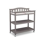 [아마존베스트]Delta Children Bell Top Changing Table with Casters, Grey