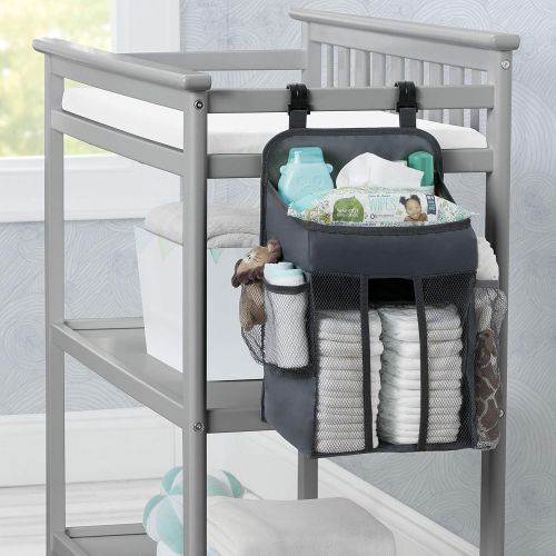  [아마존베스트]Delta Children Universal Hanging Organizer for Play Yards, Pack ‘n Plays & Playpens | Diaper Caddy |...