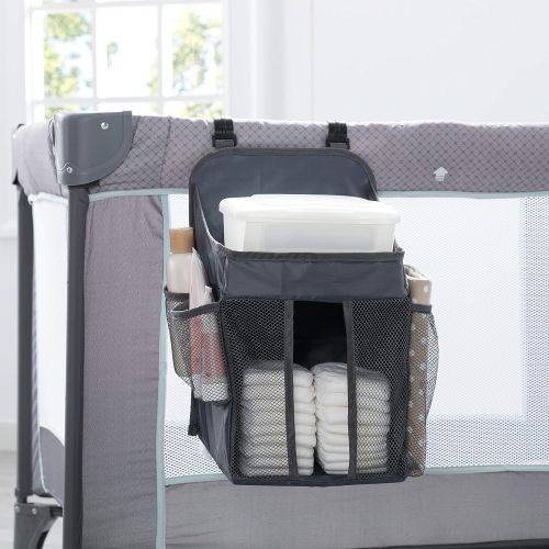  [아마존베스트]Delta Children Universal Hanging Organizer for Play Yards, Pack ‘n Plays & Playpens | Diaper Caddy |...