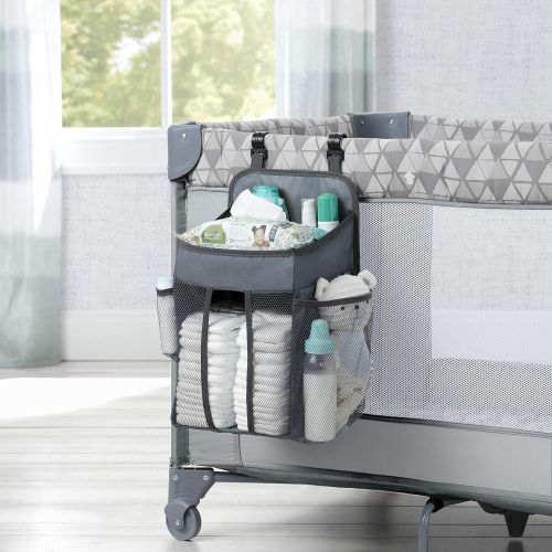  [아마존베스트]Delta Children Universal Hanging Organizer for Play Yards, Pack ‘n Plays & Playpens | Diaper Caddy |...