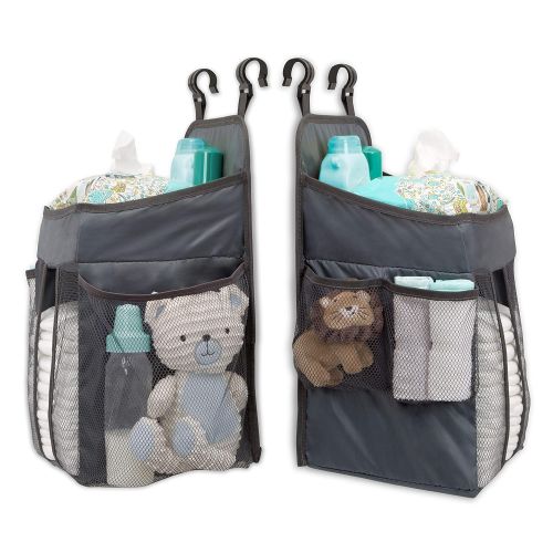  [아마존베스트]Delta Children Universal Hanging Organizer for Play Yards, Pack ‘n Plays & Playpens | Diaper Caddy |...